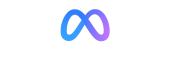 Logo Meta em fundo gradiente cinza
